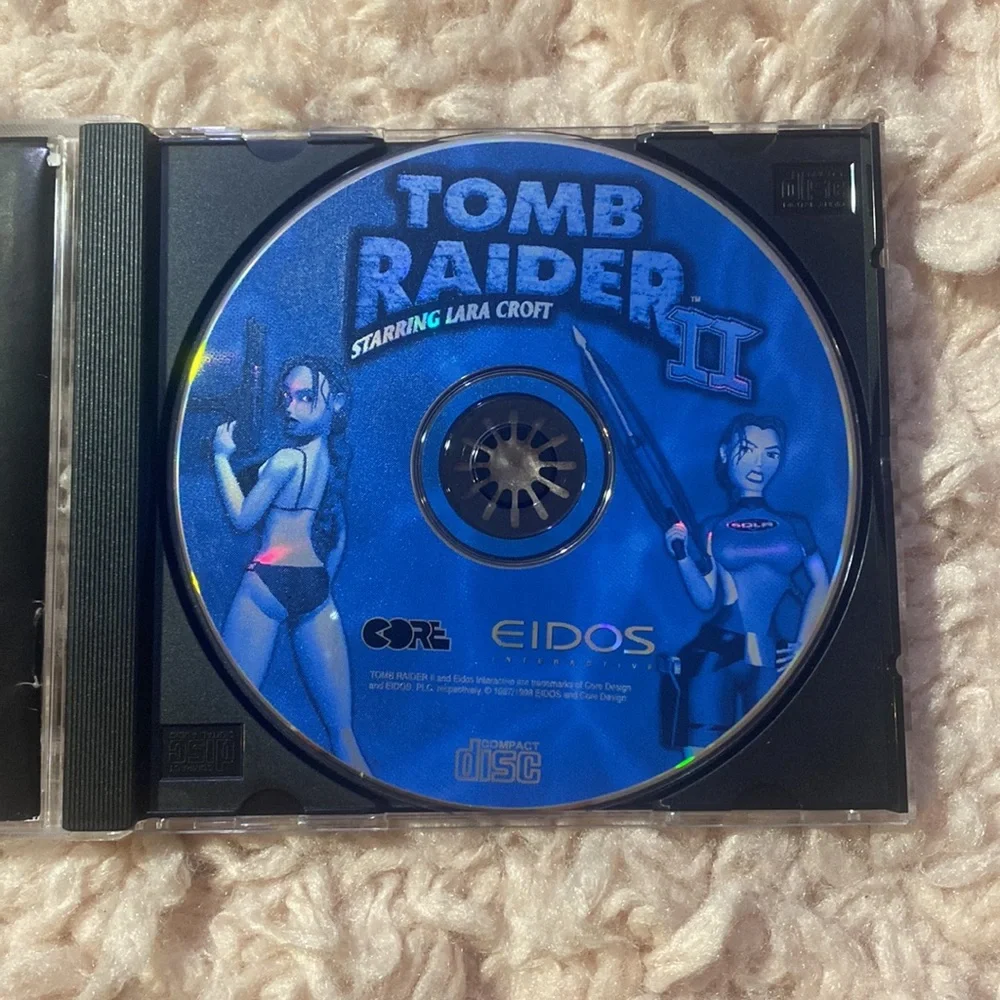 Tomb Raider II: Starring Laura Croft PC Computer Game CD Rom Tomb Raider 2 1998
